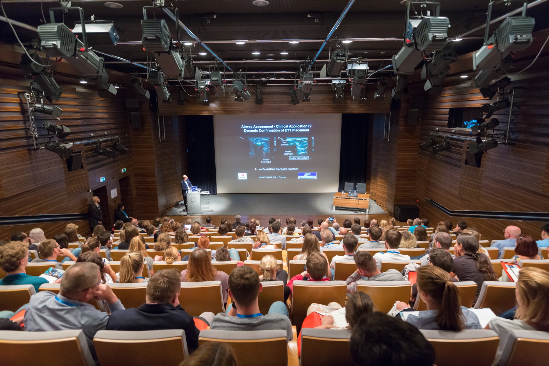 Speaker Giving a Talk on New Ultrasound Techniques at 12Th Winfocus World Congress in Ljubljana, Slovenia.